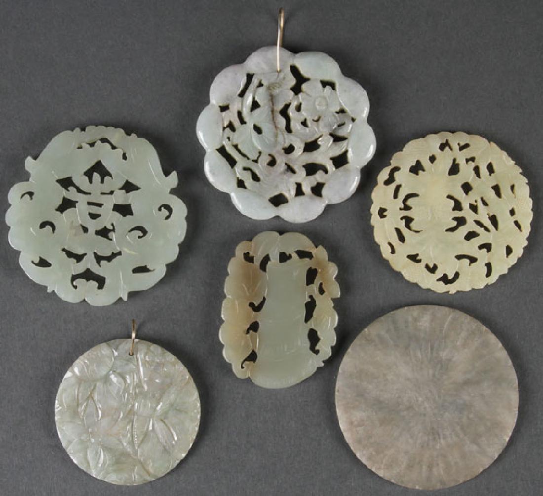 SIX GOOD CHINESE CARVED ORNAMENTS (1 of 1)