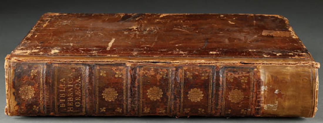 BIBLIA HEBRAICA, 1584. Antwerp, Hebrew and Greek (1 of 2)
