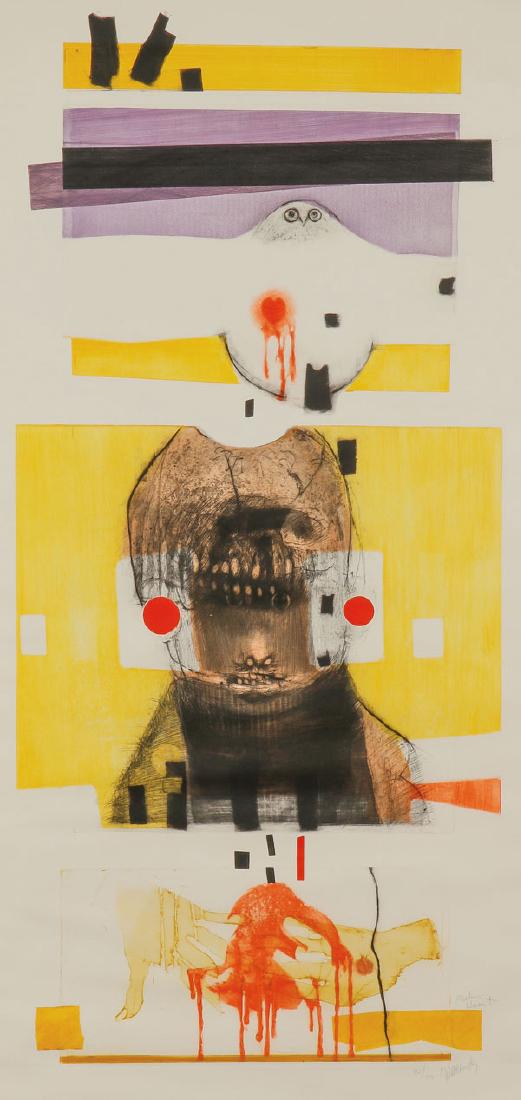 OVER SIZED MAURICIO LASANSKY ETCHING C. 1970 (1 of 1)