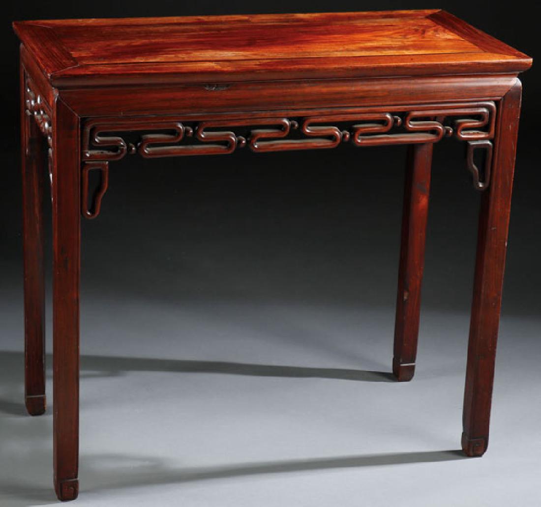 A VERY FINE CHINESE CARVED HARDWOOD ALTAR STAND (1 of 1)