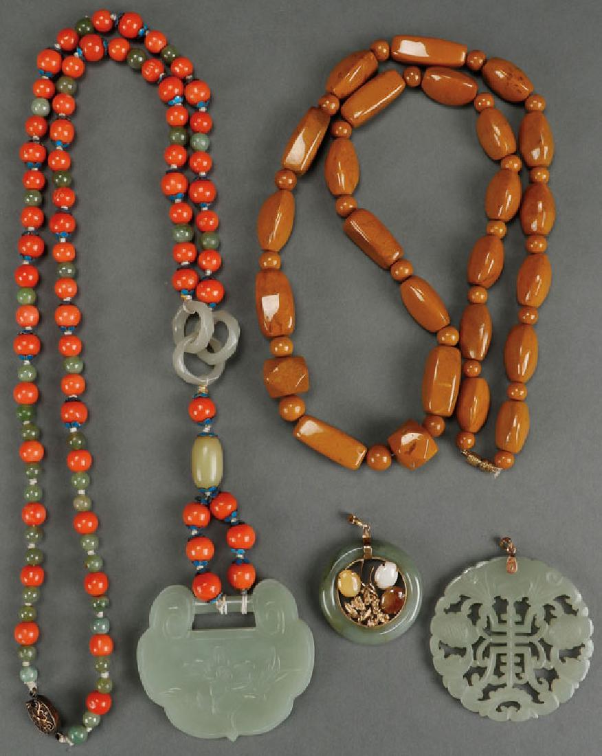 A  FOUR PIECE GROUP OF ASIAN JEWELRY (1 of 6)