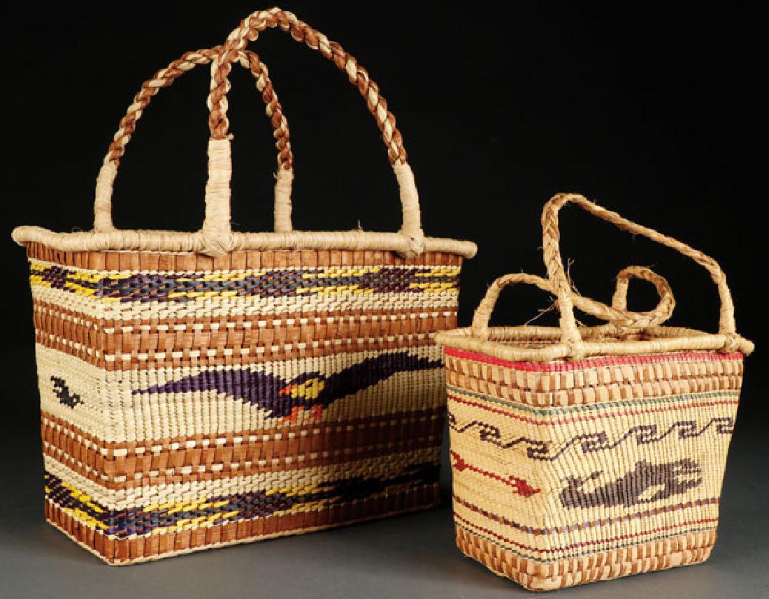 A PAIR OF NOOTKA/MAKAH BASKETS (1 of 1)