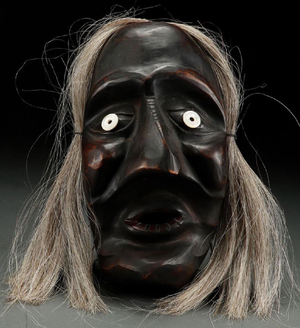 A GOOD IROQUOIS FALSE FACE MASK (1 of 2)