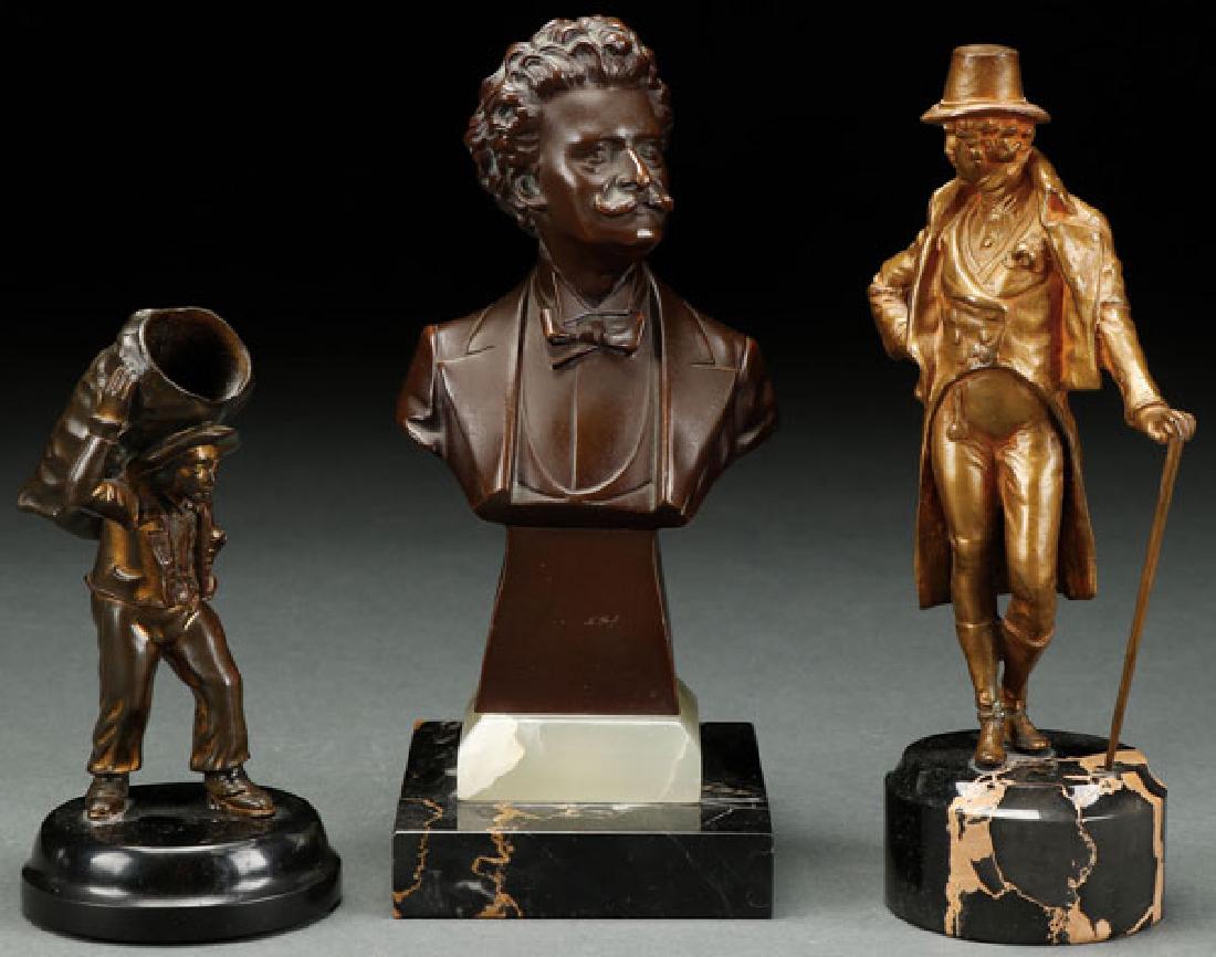 A GROUP OF THREE MINIATURE BRONZES (1 of 1)