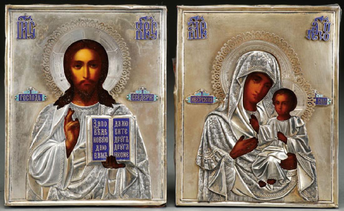 A RUSSIAN ICON WEDDING SET, CIRCA 1900 (1 of 4)