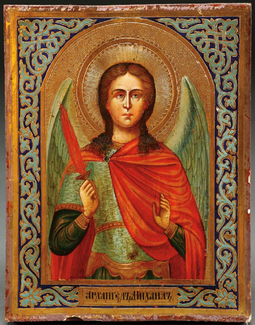 A PAIR OF RUSSIAN ICONS, CIRCA 1890 (1 of 5)