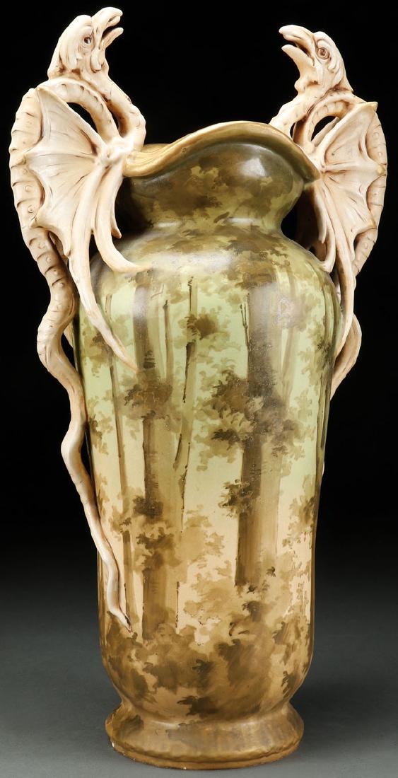 A VERY FINE TURN-TEPLITZ AMPHORA "PTERODACTYLS" (1 of 2)