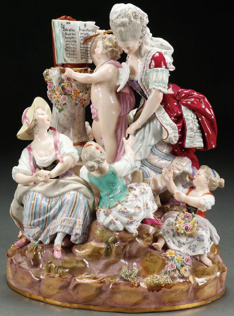 A LARGE AND FINE MEISSEN GERMAN PORCELAIN (1 of 1)