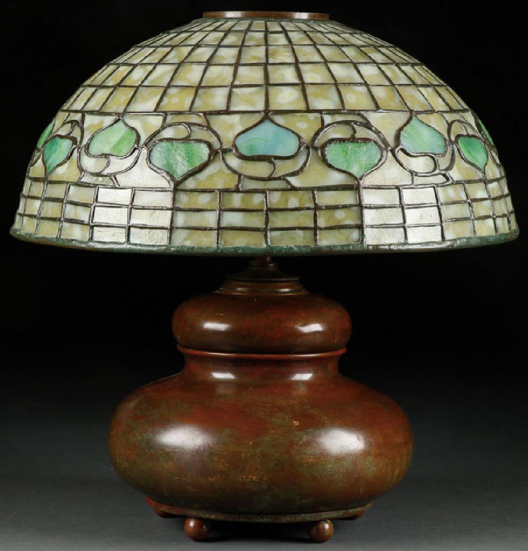 A GOOD L. C. TIFFANY FAVRILE GLASS AND BRONZE (1 of 1)