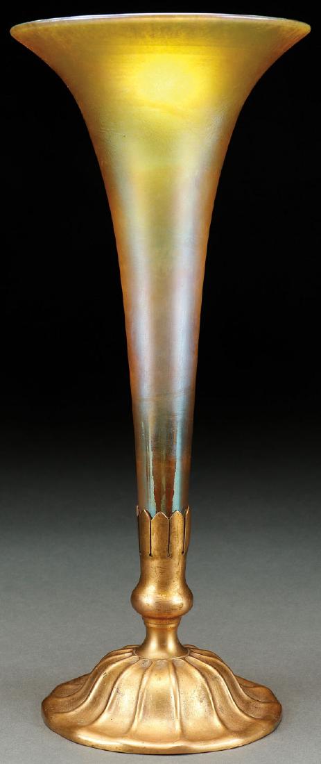 AN L. C. TIFFANY FAVRILE GLASS AND DORE BRONZE (1 of 1)