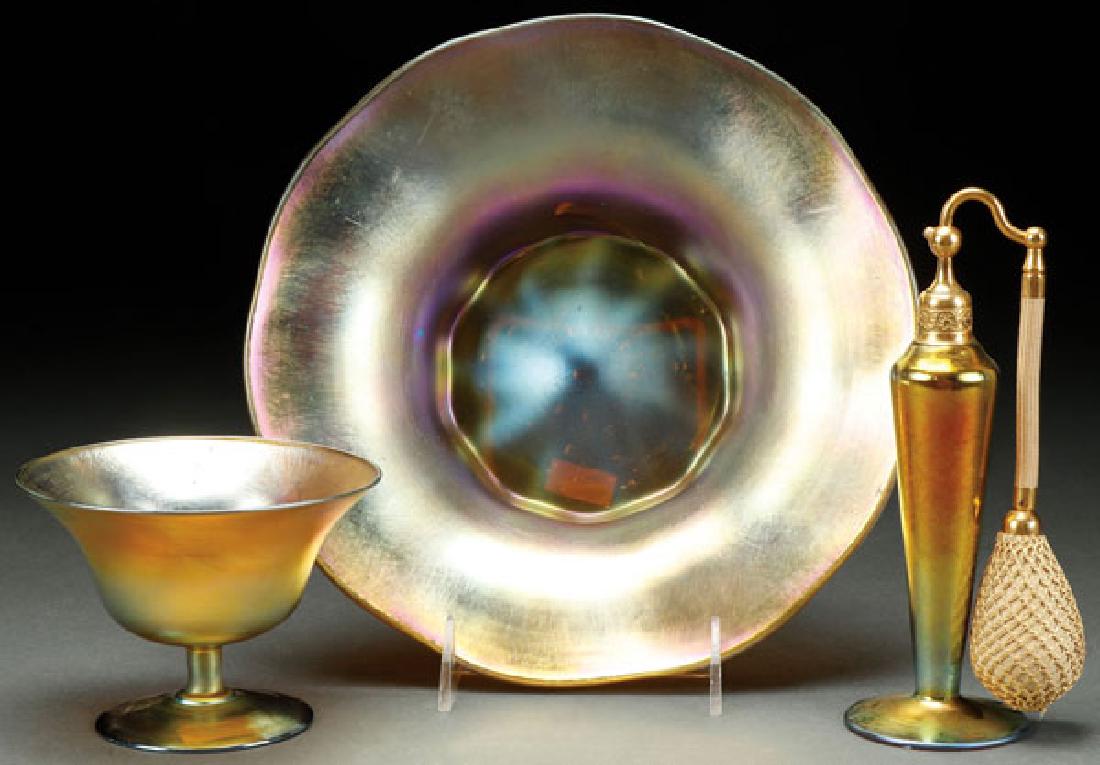 AN L. C. TIFFANY AND STEUBEN ART GLASS GROUP (1 of 1)