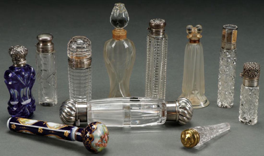 TEN VINTAGE PERFUME BOTTLES, 19th/20th CENTURY (1 of 1)