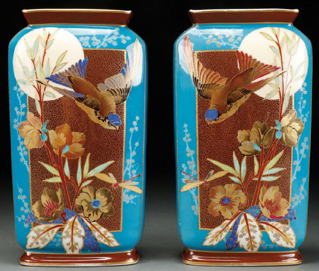 GERMAN ESTHETIC MOVEMENT PORCELAIN VASES (1 of 1)