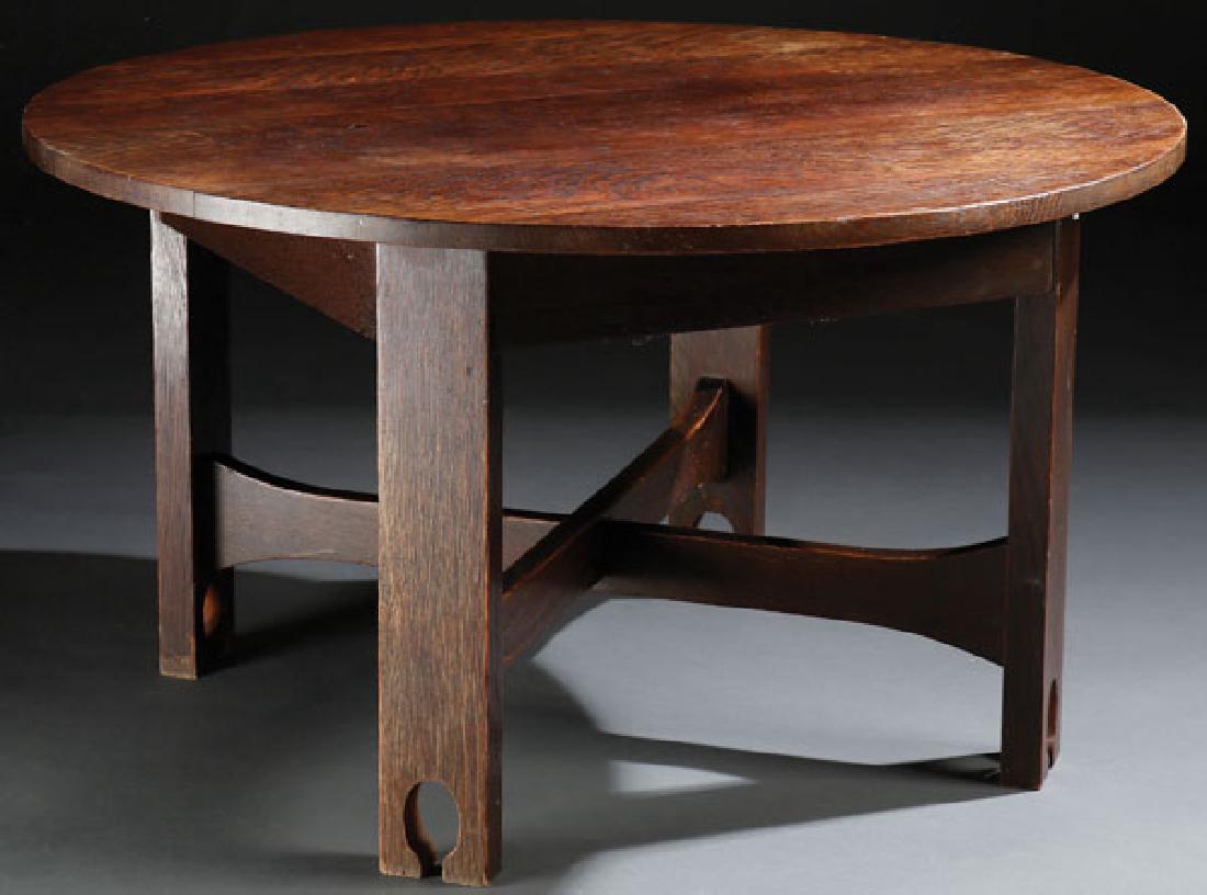 AN ARTS AND CRAFTS STYLE LOW TABLE, EARLY 20TH C (1 of 5)