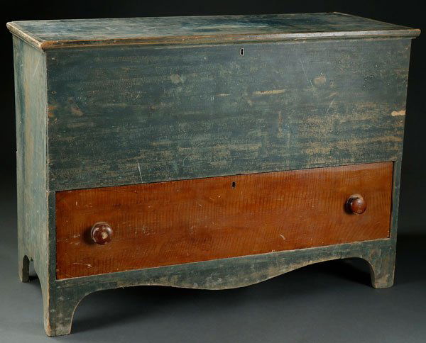 EARLY AMERICAN PINE BLANKET CHEST (1 of 1)
