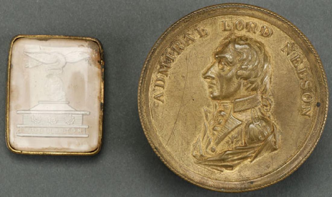A WASHINGTON MEMORIAL SULFIDE AND GLASS LAPEL PIN (1 of 1)