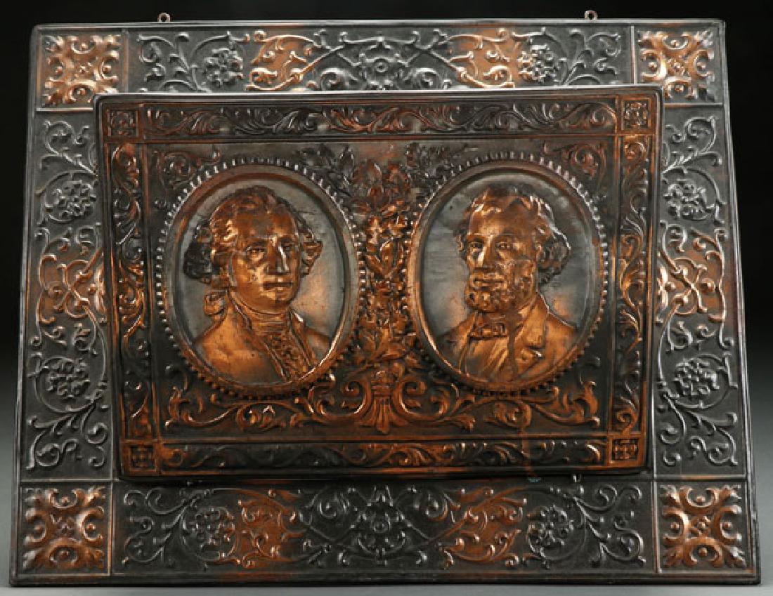 WASHINGTON-LINCOLN COPPER WALL POCKET (1 of 1)