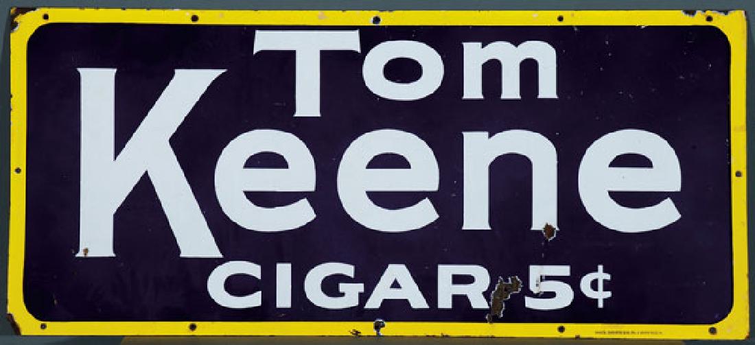 TWO VINTAGE ADVERTISING SIGNS (1 of 2)