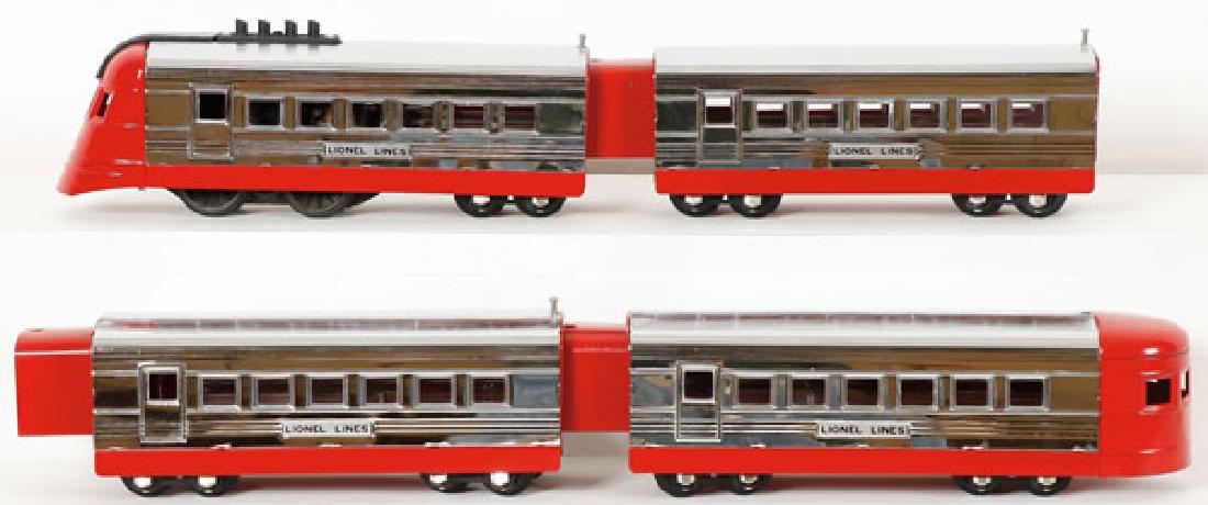 A LIONEL JR. O GAUGE PASSENGER TRAIN, POST WAR (1 of 1)