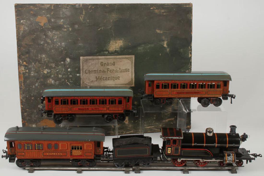 A FINE BING #1 GAUGE FIVE PIECE BOXED TRAIN SET (1 of 1)