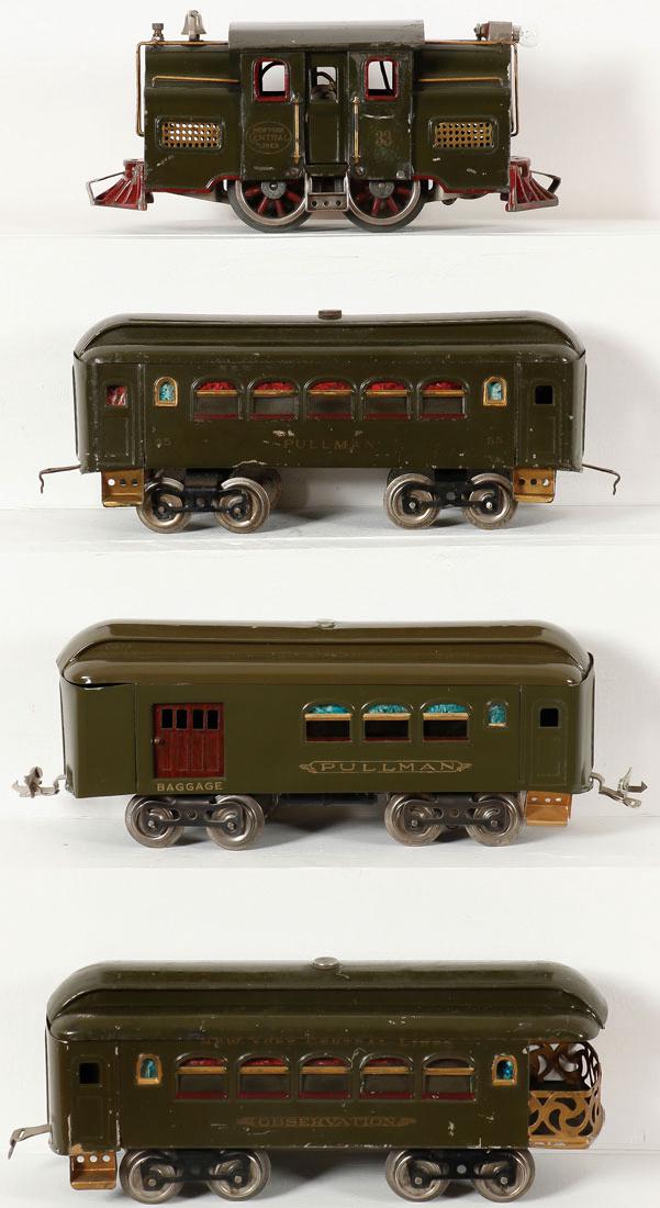 A LIONEL THREE PIECE STANDARD GAUGE TRAIN SET (1 of 1)