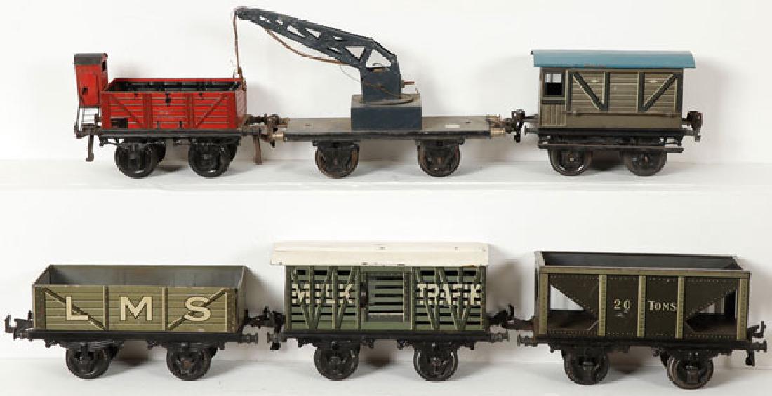 A SIX PIECE GROUP OF BING #1 FREIGHT CARS (1 of 1)