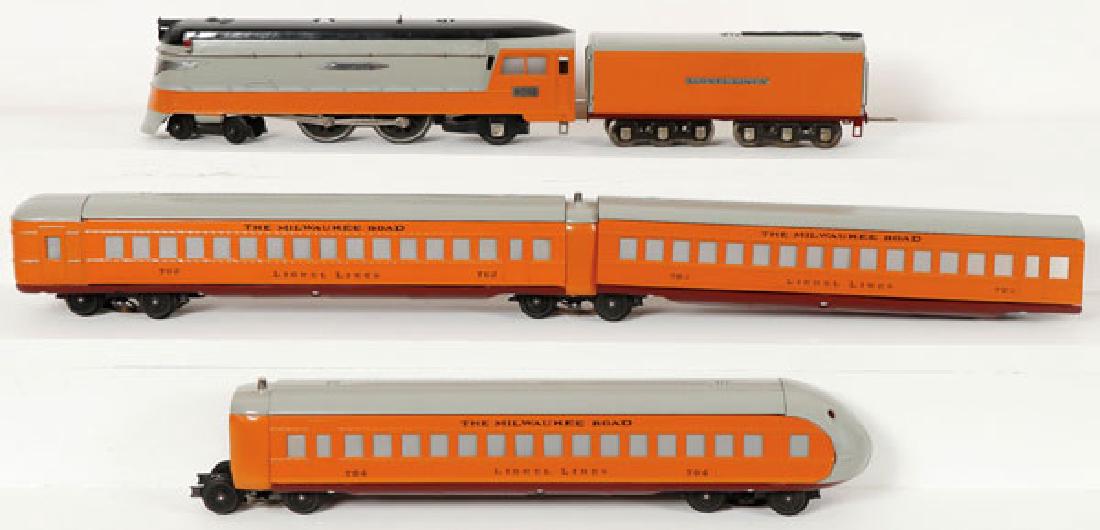 A LIONEL O GAUGE "HIAWATHA" STREAMLINER TRAIN SET (1 of 1)