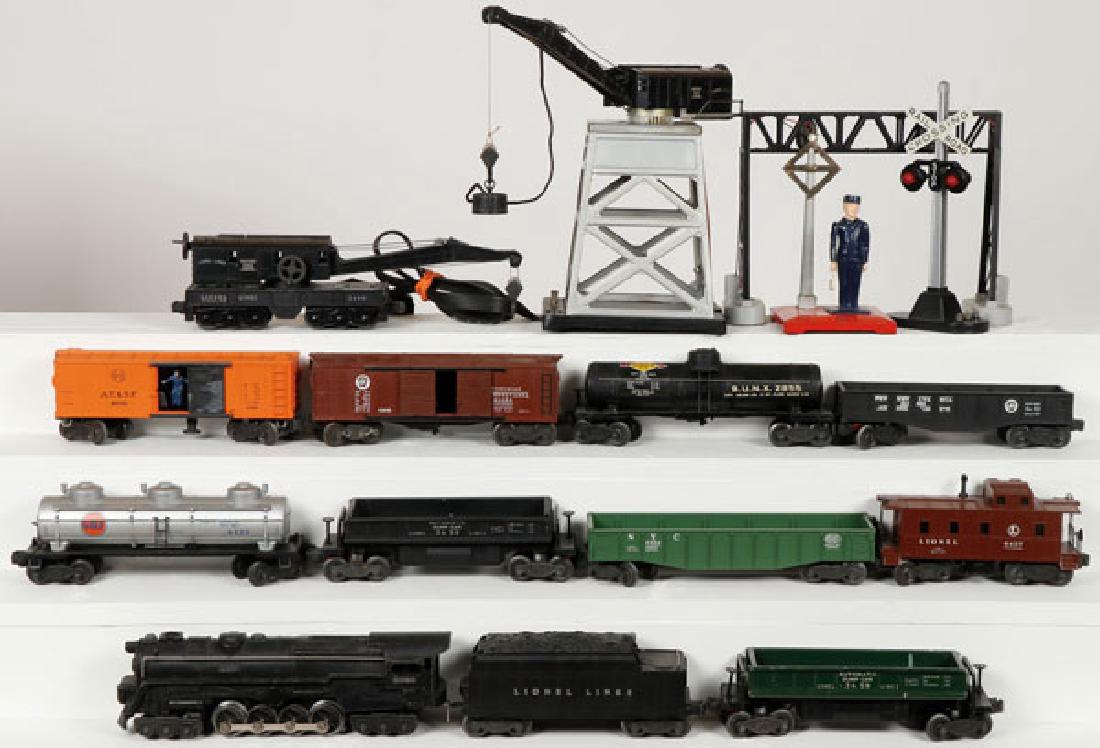 A SIXTEEN PIECE LIONEL O GAUGE TRAIN SET (1 of 1)