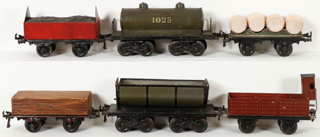 A SIX PIECE GROUP OF BING GERMAN #1 GAUGE FREIGHT (1 of 1)