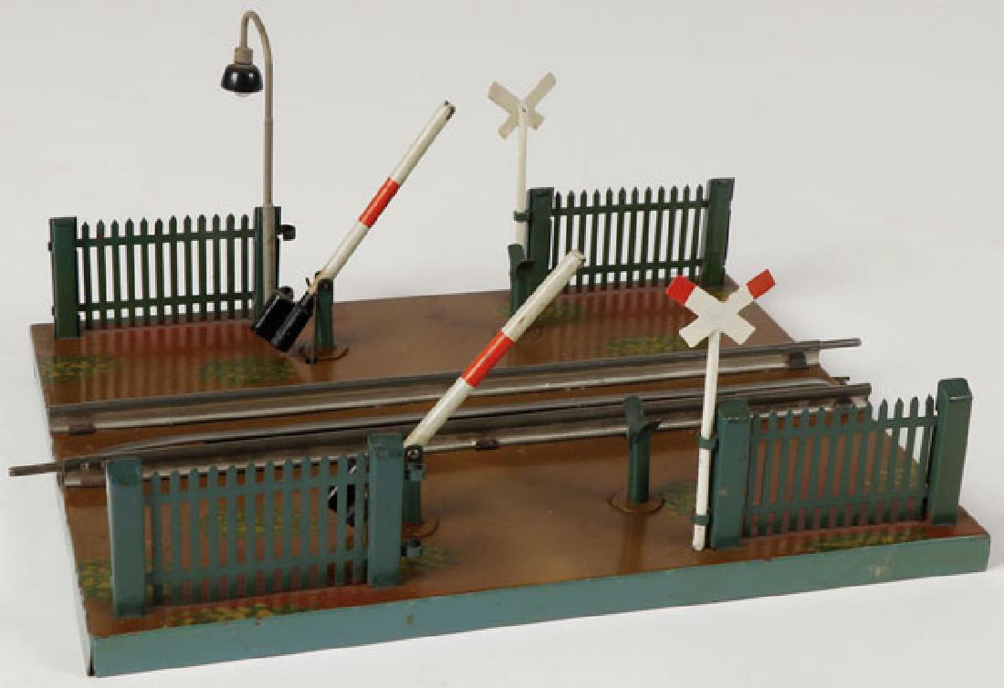A MARKLIN GERMAN TIN TRAIN CROSSING, CIRCA 1930'S (1 of 1)