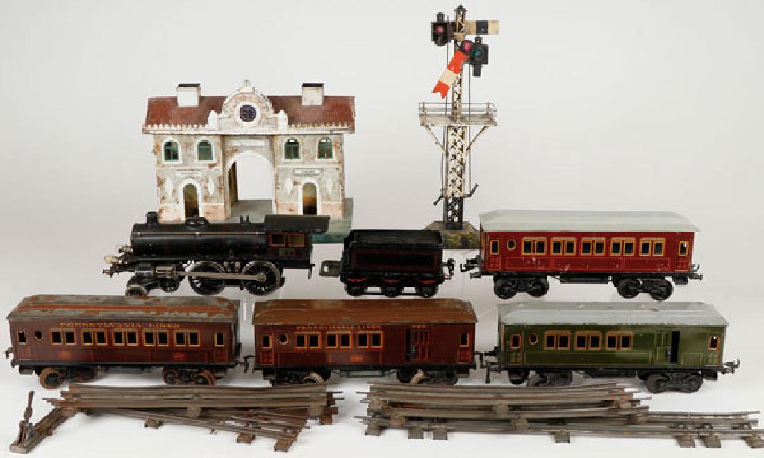 MARKLIN AND BING TOY TRAIN SET, EARLY 20TH C