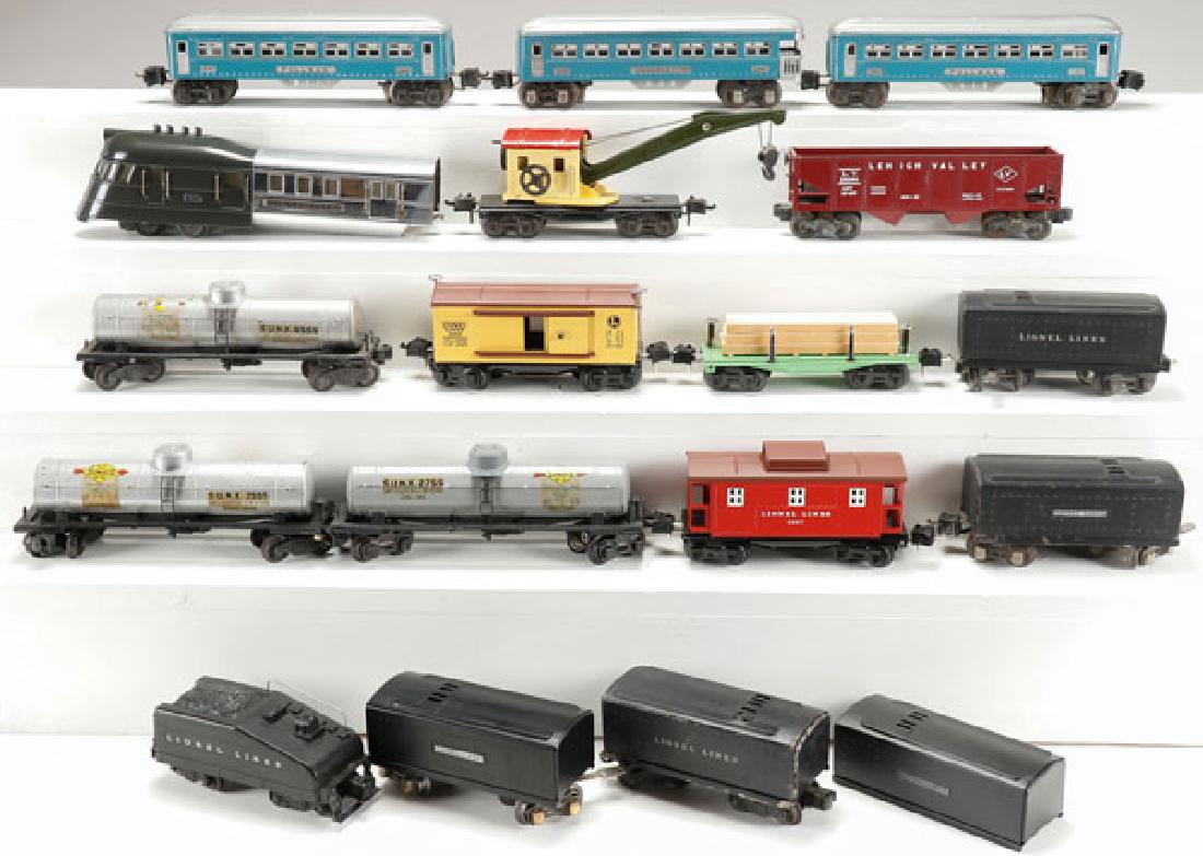A 15 PIECE GROUP OF LIONEL O AND HO GAUGE ROLLING (1 of 1)