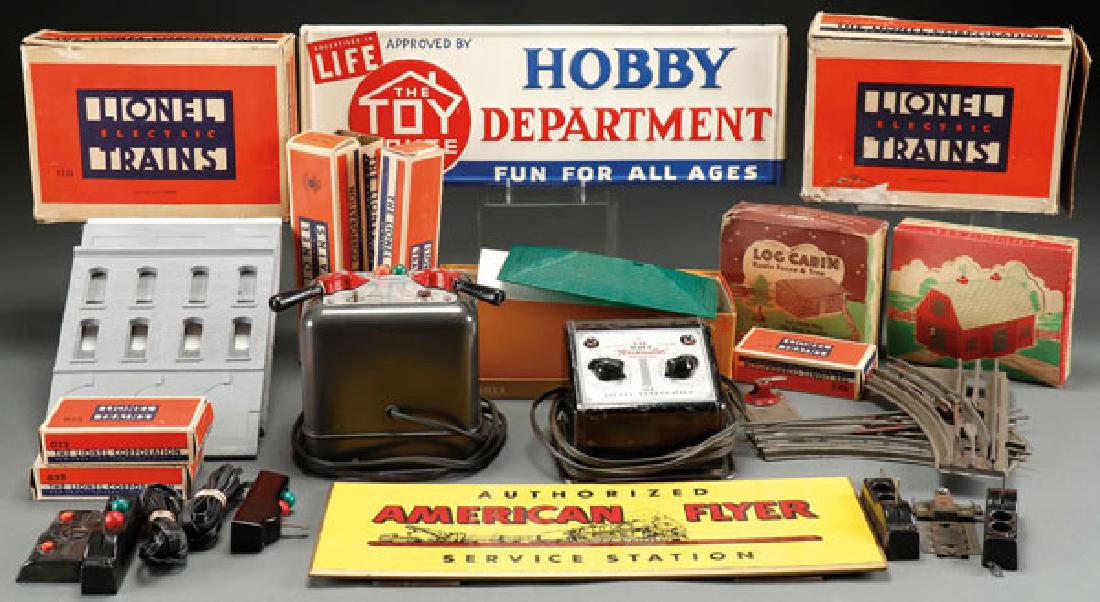 A GROUP OF MOSTLY LIONEL MODEL TOY TRAIN (1 of 1)