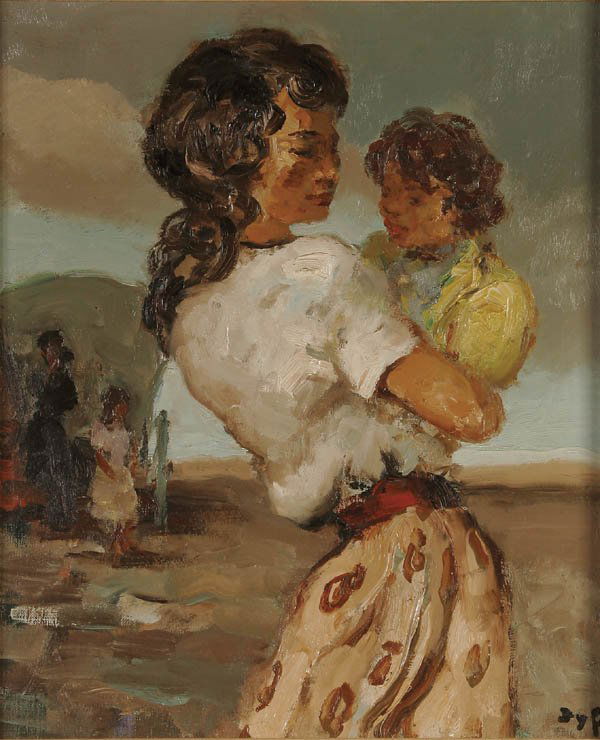 MARCEL DYF (French 1899-1985) Mother and Child Oi: MARCEL DYF (French 1899-1985) Mother and Child Oil on canvas Signed lower right 18.25 inches x 15 inches (46 x 38 cm) Estimate $6000-$9000