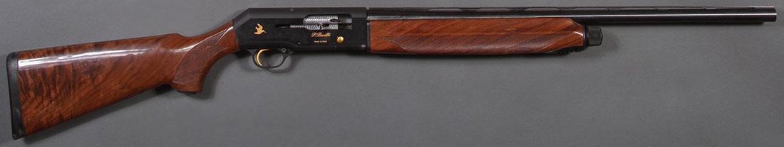 BERETTA AL390 GOLD MALLARD 12 GAUGE, MINT IN BOX: BERETTA AL390 GOLD MALLARD 12 GAUGE, MINT IN BOX. 26-inch barrel, vent rib, with choke tube, engraved receiver featuring two gold ducks in flight on left panel and a gold woodcock in flight on right p