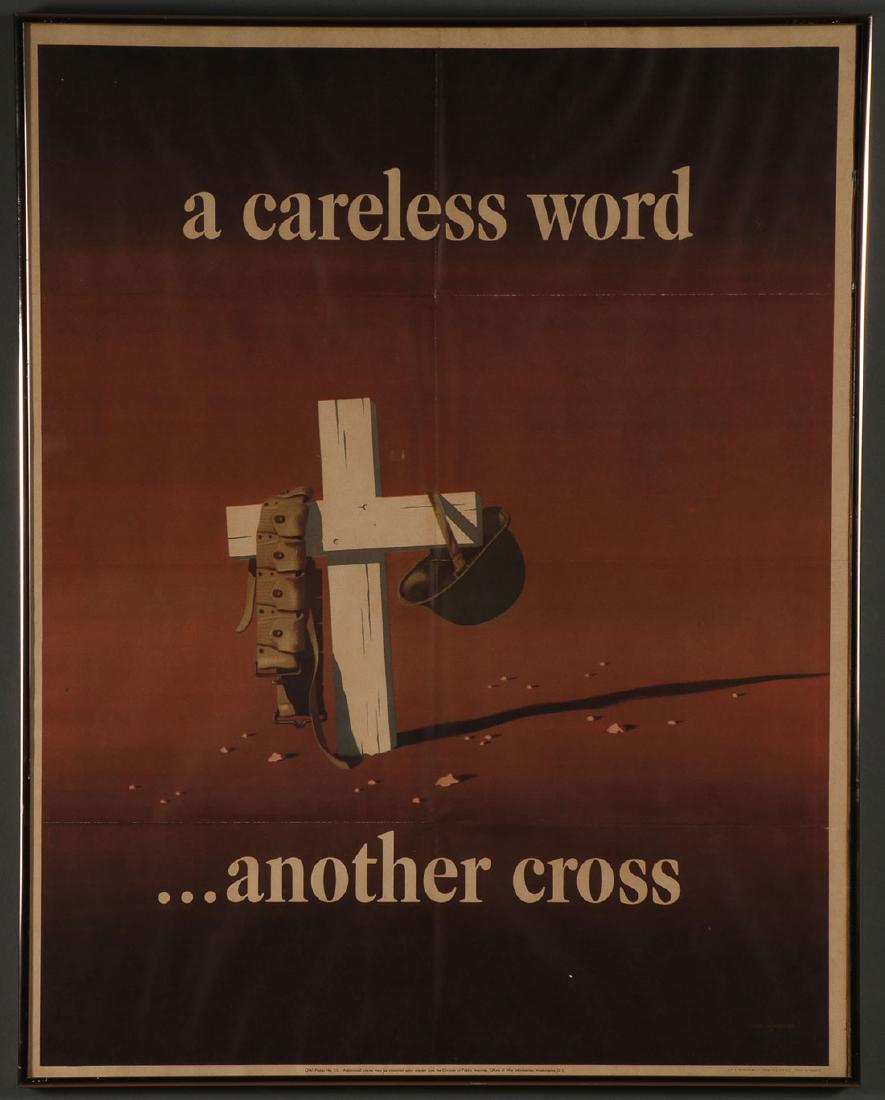 FIVE ORIGINAL WWII POSTERS (1 of 5)