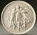 747: A LARGE BISQUE PORCELAIN MEDALLION RELIEF PLAQUE