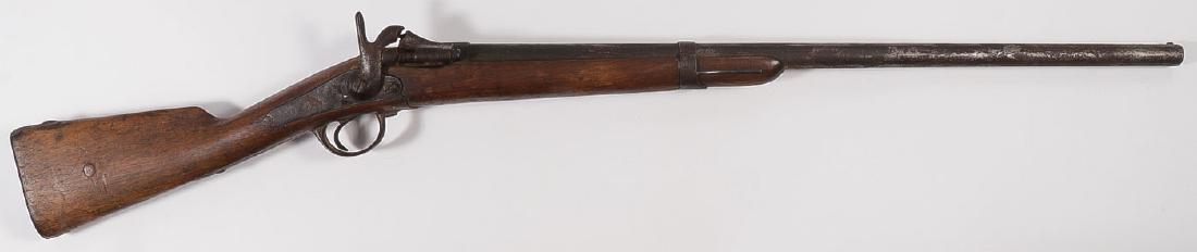 BELGIAN 1840’S BREECH MUSKET SHOTGUN CONVERSION: BELGIAN 1840'S BREECH MUSKET SHOTGUN CONVERSION. No serial number. With Belgian proofs in as found condition. SHIPPING NOTICE: Jackson's is your sole and only source for one stop pack