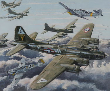 Painting Of B 17 Bombers Mar 27 2019 Jackson S Auction In Ia