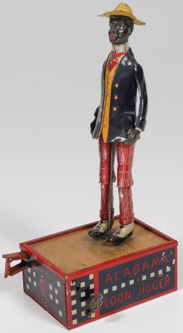 A LEHMANN ALABAMA COON JIGGER: A LEHMANN ALABAMA COON JIGGER. In good original state of condition, fully operable. Height 10.25 inches. Provenance: From the lifetime collection of Thomas "Tom" W. Abbas (1945-2016).
