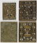 FOUR RUSSIAN CAST BRASS ICONS, 19TH CENTURY