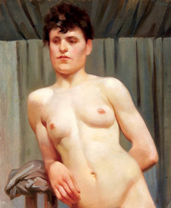Munich School (19th century) Female Nude Study