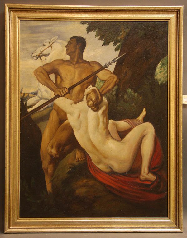 Arthur Kampf (German 1865-1950) Adonis & Venus - 3