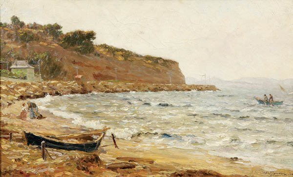 Charles Louis Signoret (French 1867-1932) Coastal