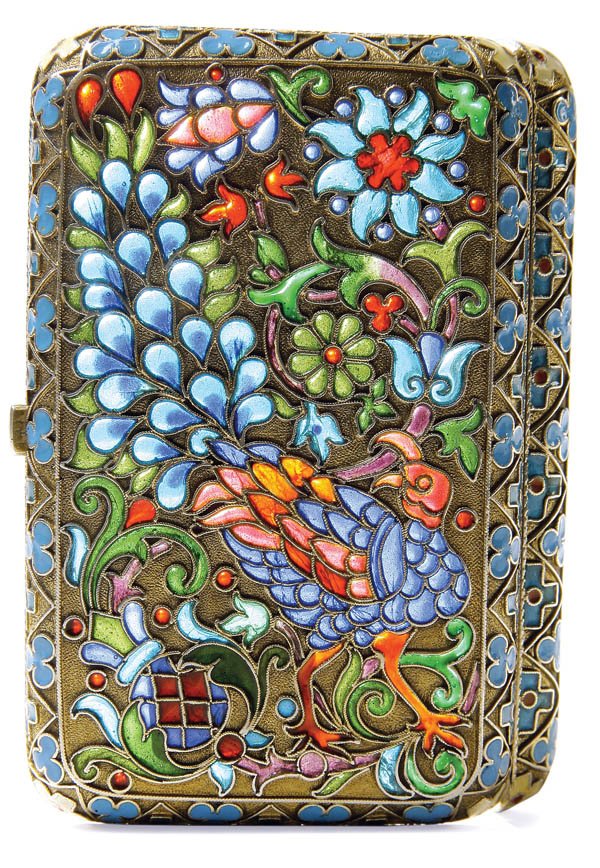 RUSSIAN SILVER-GILT CIGARETTE CASE