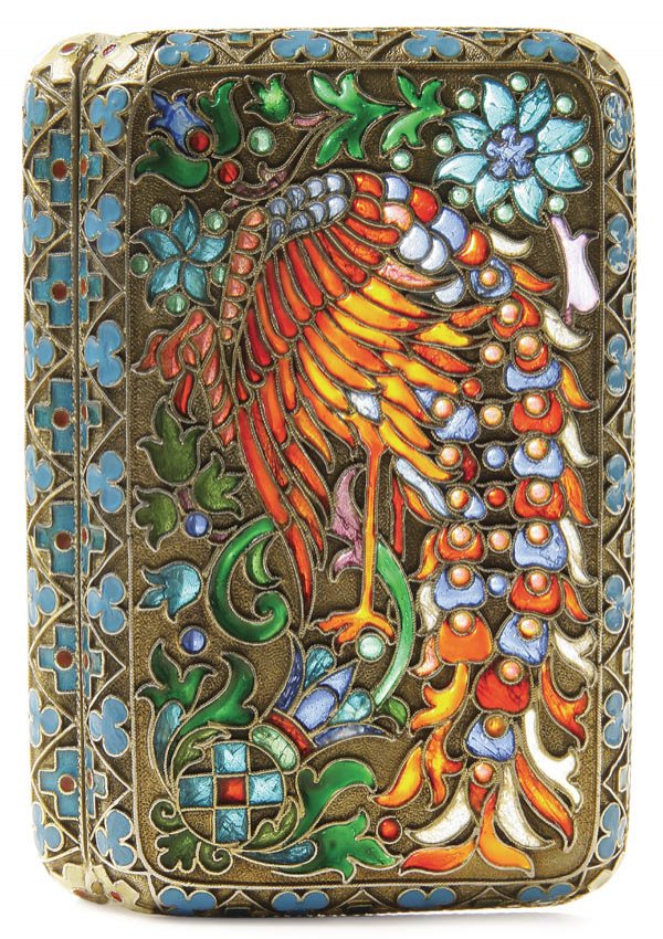 RUSSIAN SILVER-GILT CIGARETTE CASE - 2