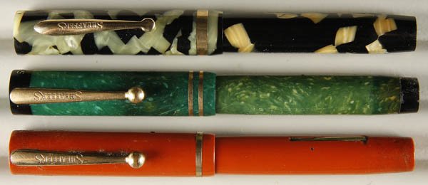 3 SHEAFFER FOUNTAIN PENS early 20th century, comp