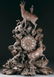 679: SWISS CARVED BLACK FOREST WALNUT FIGURAL CLOCK