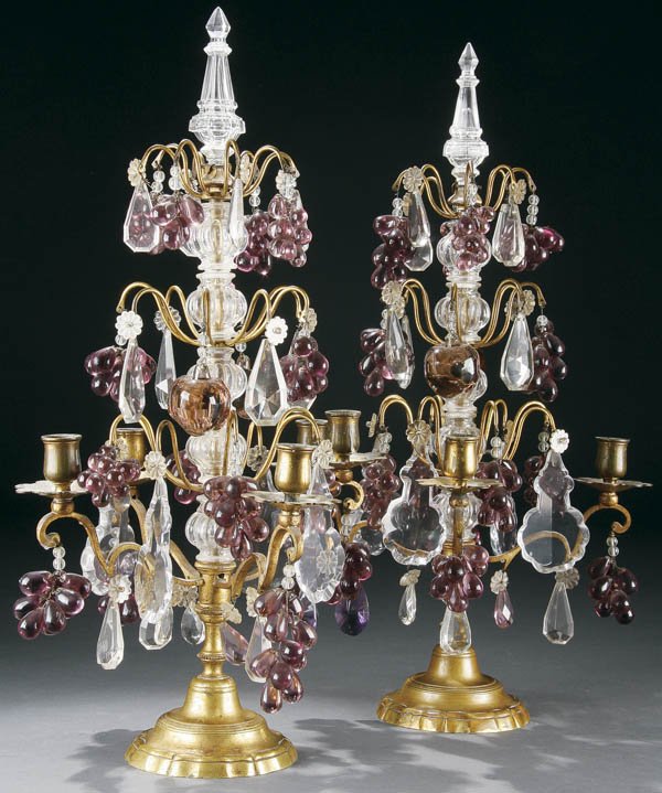 PR OF FRENCH LOUIS XVI STYLE CANDELABRA