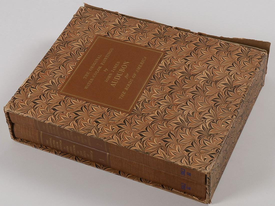 BIRDS OF AMERICA BOXED SET, AUDUBON: BIRDS OF AMERICA BOXED SET, AUDUBON. Comprising volumes I and II of "The Original Water-Color Paintings by John James Audubon for the Birds of America," published by the American Heritage Publishing C